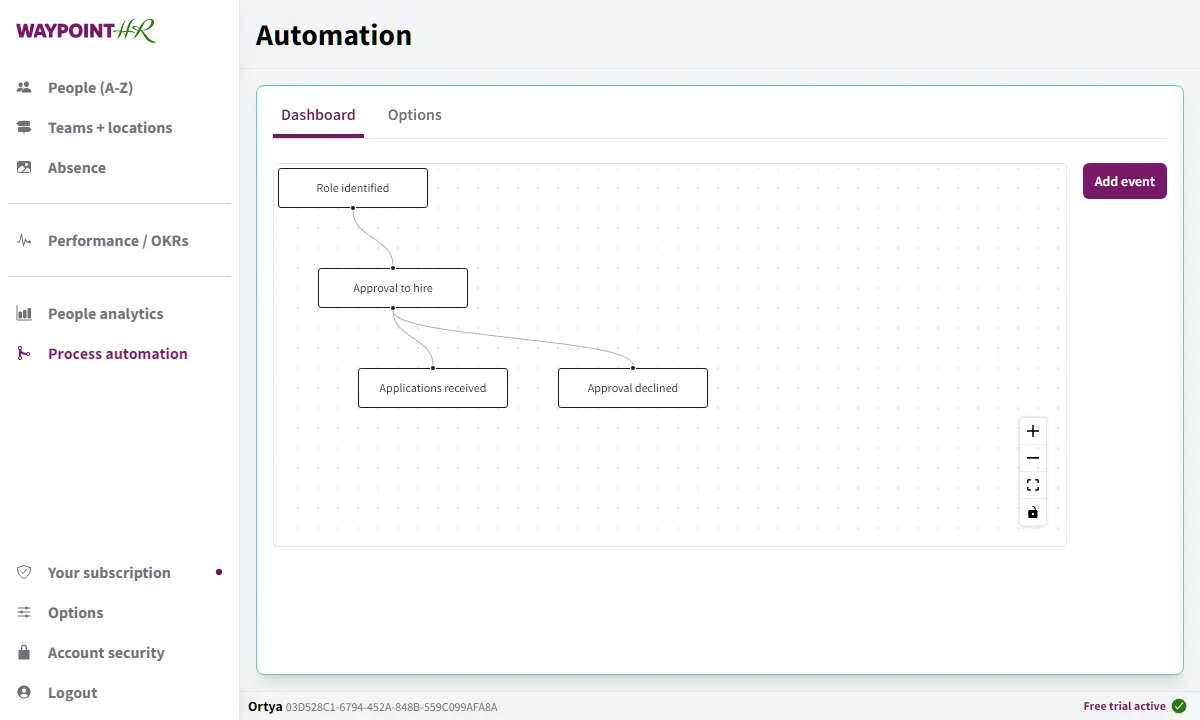 HR Automation Software (screenshot)